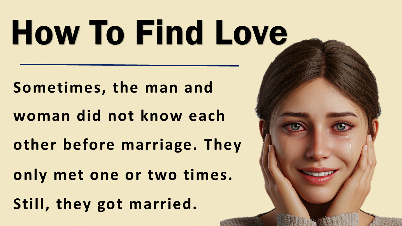 How To Find Love || Learn English Through Story
