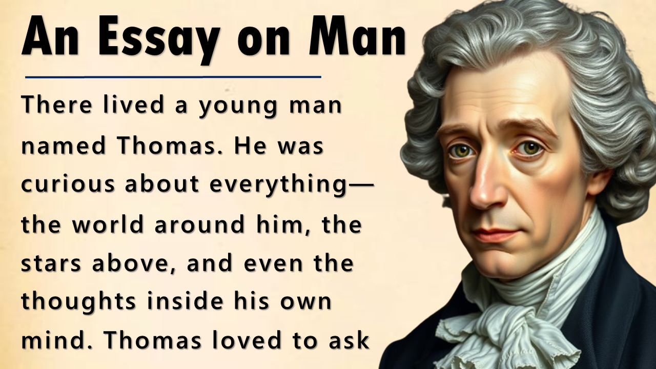 An Essay on Man by Alexander Pope || English Philosophical Story and Listening Practice